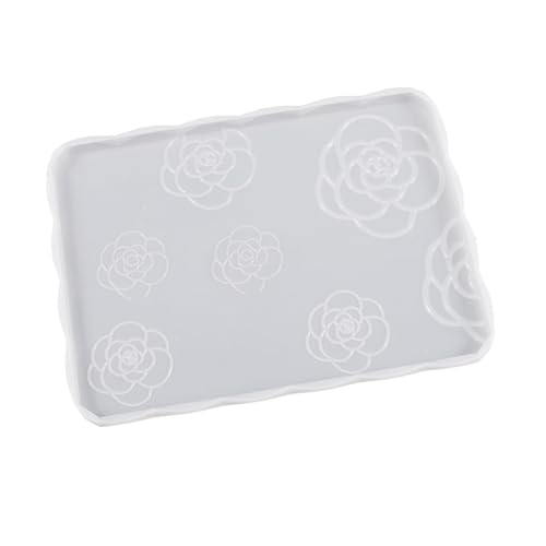 Silikonform mit Rosenblüten, rund, rechteckig, Tassenmatte, Epoxidharz, Guss, für Heimdekorationen Silikonform mit Rosenblüten, rund, rechteckig, Tassenmatte, Epoxidharz, Guss, für Heimdekorationen von Duyeuau