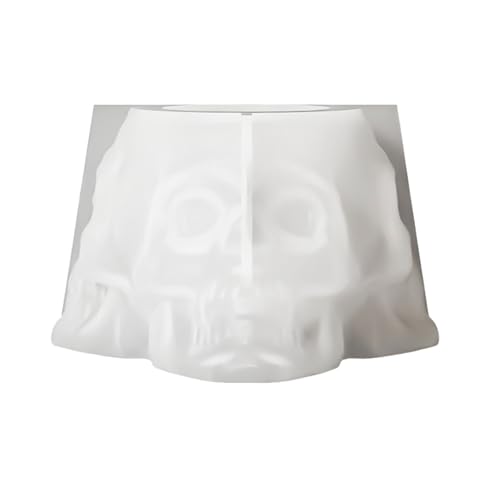Totenkopf-Silikonhalter für Epoxidharz, Skelettkopf, Silikonformen für Aschenbecher, Blume, Pflanzgefäß, Stiftbecher von Duyeuau