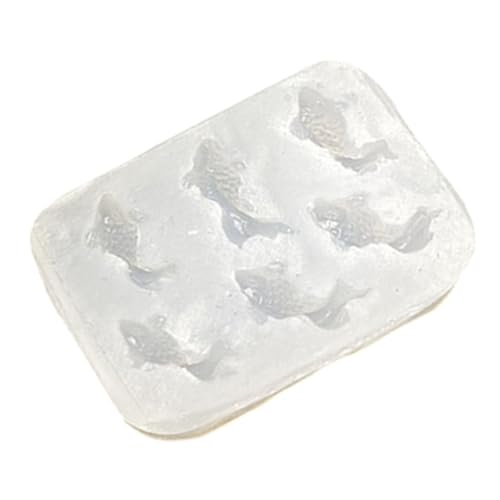 Transparente Silikon-Fischform aus Kunstharz, Fisch-Anhänger für handgefertigte Schlüsselanhänger, Ornament, Kunst, detailliertes Design, Silikon von Duyeuau