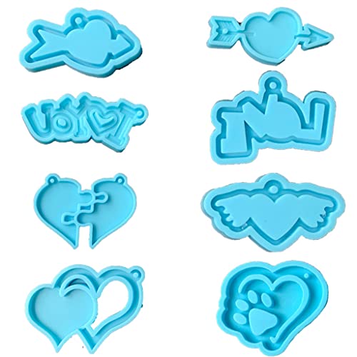 Valentinstag-Schlüsselanhänger, Epoxidharz, Halskettenanhänger, Silikon-Schmuckgusswerkzeug Valentinstag-Schlüsselanhänger, Epoxidharz, Halskettenanhänger, Silikon-Schmuckgusswerkzeug von Duyeuau