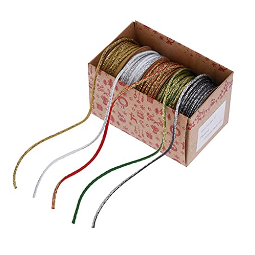 Weihnachtsdekorationsband für Bastelbedarf, grünes rotes Seil, goldene, silberne Schnur, Nähzubehör Weihnachtsdekorationsband für Bastelbedarf, grünes rotes Seil, goldene, silberne Schnur, Nähzubehör von Duyeuau