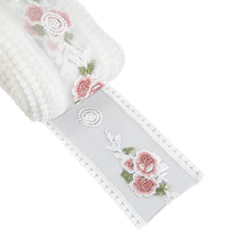 Weißer handgefertigter Baumwoll-Besatz, Patchwork, Baumwolle, Tüll, Nähzubehör, Strauß, Spitzenband, Tisch Weißer handgefertigter Baumwoll-Besatz, Patchwork, Baumwolle, Tüll, Nähzubehör, Strauß, Spitzenband, Tisch von Duyeuau