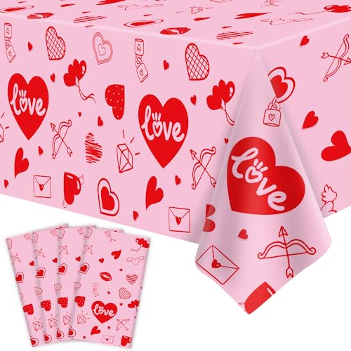 4 Stück Valentinstag Tischdecke Valentine Liebe Herz Tischdecke Valentinstag Party Dekoration Liebe Herz Tischdecke Hochzeit Jahrestag Geburtstag Dekor 86 x 51 Zoll 4 Stück Valentinstag Tischdecke Valentine Liebe Herz Tischdecke Valentinstag Party Dekoration Liebe Herz Tischdecke Hochzeit Jahrestag Geburtstag Dekor 86 x 51 Zoll von Dvaorc