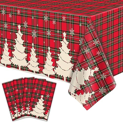 4 Stücke Weihnachten Tischdecke Weihnachten Karierte Tischdecke Buffalo Plaid Tischdecke Weihnachten Party Tisch Decken Xmas Party Dekoration mit Weihnachtsbaum und Schneeflocke 51 x 86 IN 4 Stücke Weihnachten Tischdecke Weihnachten Karierte Tischdecke Buffalo Plaid Tischdecke Weihnachten Party Tisch Decken Xmas Party Dekoration mit Weihnachtsbaum und Schneeflocke 51 x 86 IN von Dvaorc