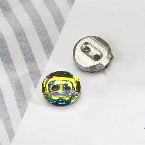 10 Stück 10 mm Damen 2-Loch Kristallknöpfe Hemd Chiffon Kleid Dekorative Nähen 10 Stück 10 mm Damen 2-Loch Kristallknöpfe Hemd Chiffon Kleid Dekorative Nähen von Dvbfufv