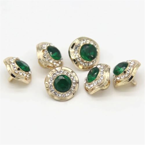 10 Stück 13 mm Metall-Diamant-Knöpfe für Kleidung, Kleid, Röcke, Dekorationen, handgefertigt, Bastelarbeiten 10 Stück 13 mm Metall-Diamant-Knöpfe für Kleidung, Kleid, Röcke, Dekorationen, handgefertigt, Bastelarbeiten von Dvbfufv