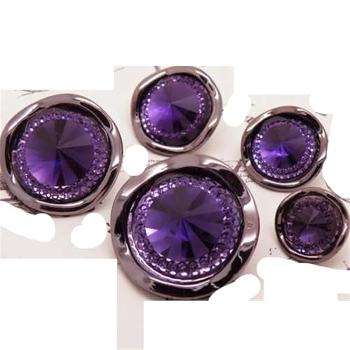 10 Stück 15–34 mm modische Diamant-Knöpfe aus Kunstharz für Kleidung, Nähzubehör 10 Stück 15–34 mm modische Diamant-Knöpfe aus Kunstharz für Kleidung, Nähzubehör von Dvbfufv