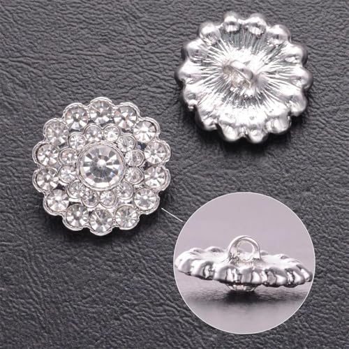 10 Stück 16 mm Diamant-Metallknöpfe DIY Nähen Kleidung Dekoration Zubehör 10 Stück 16 mm Diamant-Metallknöpfe DIY Nähen Kleidung Dekoration Zubehör von Dvbfufv