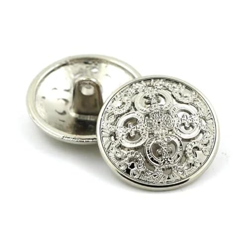 5 Stück 14–27 mm hohle runde Metallknöpfe für dekorative Kleidung Nähen DIY von Dvbfufv