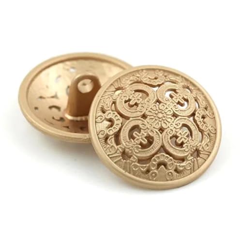 5 Stück 14–27 mm hohle runde Metallknöpfe für dekorative Kleidung Nähen DIY von Dvbfufv