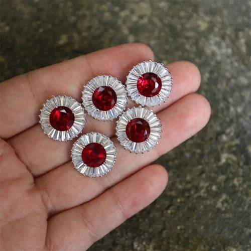 5 luxuriöse Kristallknöpfe für Kleidung, Dekorationen, Nähen, Diamantknöpfe, Zubehör 5 luxuriöse Kristallknöpfe für Kleidung, Dekorationen, Nähen, Diamantknöpfe, Zubehör von Dvbfufv