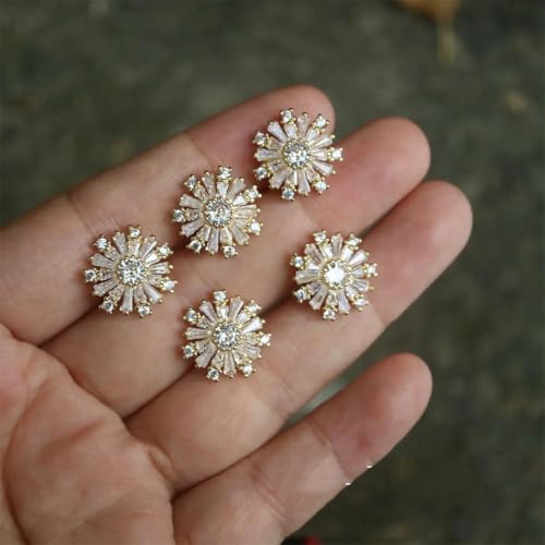 5 luxuriöse Kristallknöpfe für Kleidung, Dekorationen, Nähen, Diamantknöpfe, Zubehör 5 luxuriöse Kristallknöpfe für Kleidung, Dekorationen, Nähen, Diamantknöpfe, Zubehör von Dvbfufv