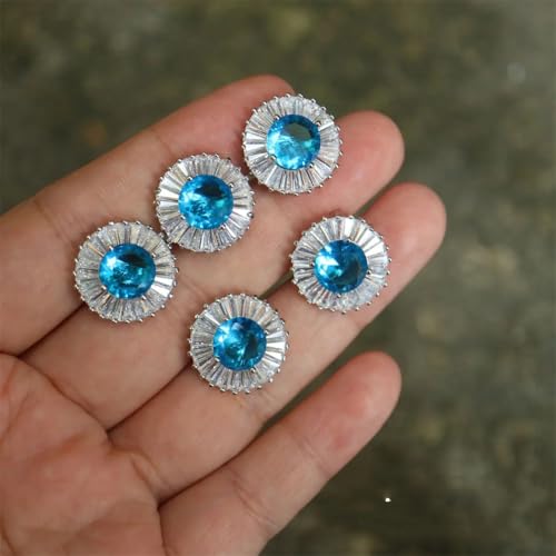 5 luxuriöse Kristallknöpfe für Kleidung, Dekorationen, Nähen, Diamantknöpfe, Zubehör 5 luxuriöse Kristallknöpfe für Kleidung, Dekorationen, Nähen, Diamantknöpfe, Zubehör von Dvbfufv