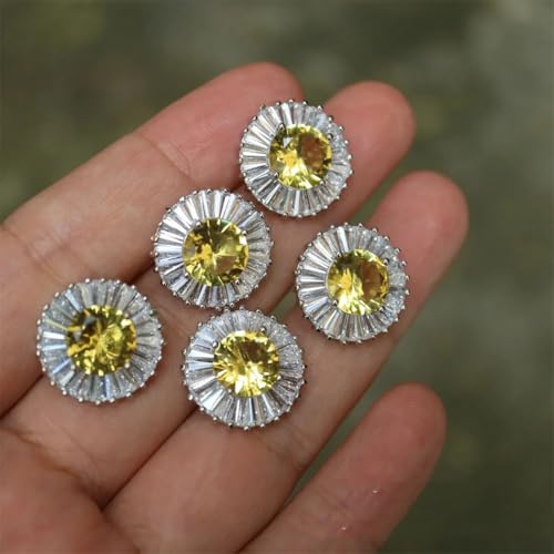 5 luxuriöse Kristallknöpfe für Kleidung, Dekorationen, Nähen, Diamantknöpfe, Zubehör 5 luxuriöse Kristallknöpfe für Kleidung, Dekorationen, Nähen, Diamantknöpfe, Zubehör von Dvbfufv