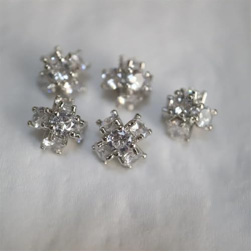 5 luxuriöse Kristallknöpfe für Kleidung, Dekorationen, Nähen, Diamantknöpfe, Zubehör von Dvbfufv
