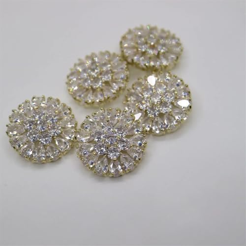 5 luxuriöse Kristallknöpfe für Kleidung, Dekorationen, Nähen, Diamantknöpfe, Zubehör 5 luxuriöse Kristallknöpfe für Kleidung, Dekorationen, Nähen, Diamantknöpfe, Zubehör von Dvbfufv