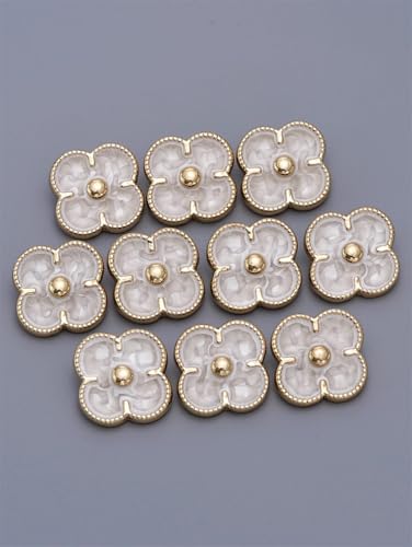 6 Stück 17/21/23 mm Metallblumenknöpfe für Damen, Kleid, Mantel, handgefertigt, Luxus-Näh-Dekor 6 Stück 17/21/23 mm Metallblumenknöpfe für Damen, Kleid, Mantel, handgefertigt, Luxus-Näh-Dekor von Dvbfufv