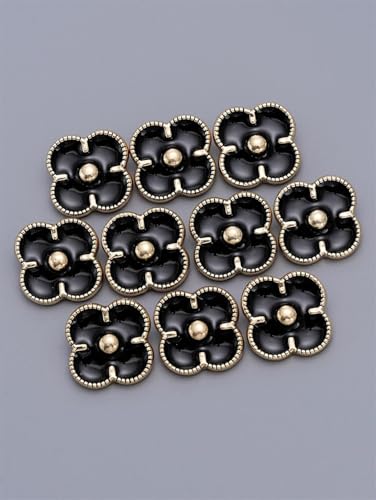 6 Stück 17/21/23 mm Metallblumenknöpfe für Damen, Kleid, Mantel, handgefertigt, Luxus-Näh-Dekor 6 Stück 17/21/23 mm Metallblumenknöpfe für Damen, Kleid, Mantel, handgefertigt, Luxus-Näh-Dekor von Dvbfufv