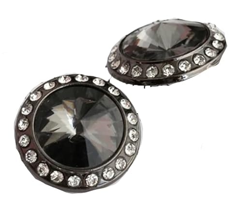Diamant-Knöpfe mit Metallschaft, für Heimwerker, Kleidung, Nähen, Dekoration, Zubehör, 6 Stück Diamant-Knöpfe mit Metallschaft, für Heimwerker, Kleidung, Nähen, Dekoration, Zubehör, 6 Stück von Dvbfufv