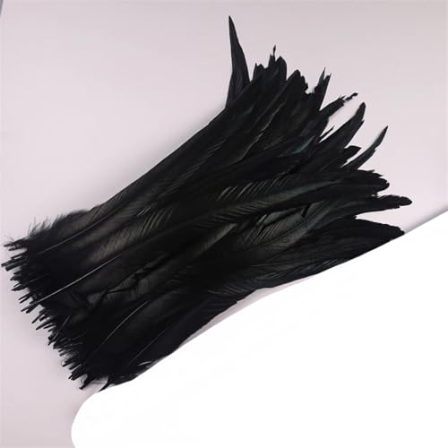 Dvbfufv Federn, 35–40 cm, zum Basteln, Karnevals-Zubehör, Federdekoration, Kopfschmuck, 50 Stück von Dvbfufv