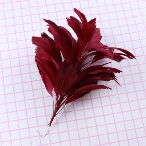 Dvbfufv Federn Blumen für Party Karneval Kleidung Corsagen Stirnbänder Handarbeit Blumen Dekoration Zubehör 25,4-30,5 cm von Dvbfufv
