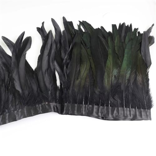 Federbordüre, 10 m, 25–30 cm, Federborte für Handarbeit, Handwerk, Karneval, Kleid, Rock, Kostüme Federbordüre, 10 m, 25–30 cm, Federborte für Handarbeit, Handwerk, Karneval, Kleid, Rock, Kostüme von Dvbfufv