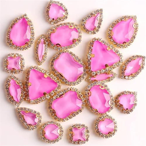 Kristall mit Strass-Kette zum Aufnähen für Kleider, DIY-Besatz Kristall mit Strass-Kette zum Aufnähen für Kleider, DIY-Besatz von Dvbfufv