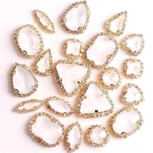Kristall mit Strass-Kette zum Aufnähen für Kleider, DIY-Besatz Kristall mit Strass-Kette zum Aufnähen für Kleider, DIY-Besatz von Dvbfufv
