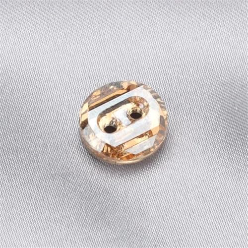 Kristallknöpfe, 10 mm, 2 Löcher, für Hemden, Pullover, Mantel, Trenchcoat, Kleidung, Nähzubehör, 10 Stück von Dvbfufv