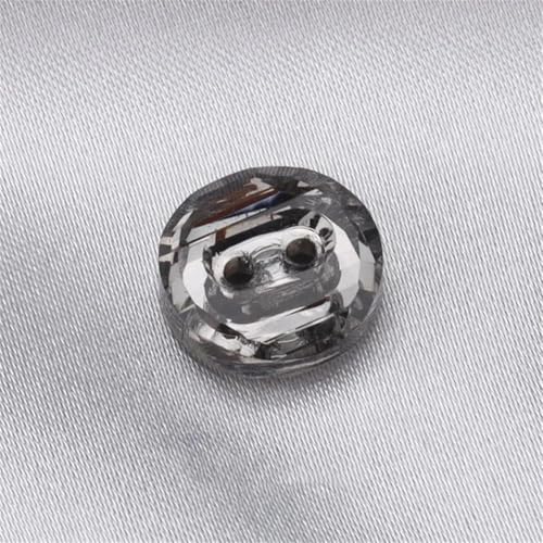 Kristallknöpfe, 10 mm, 2 Löcher, für Hemden, Pullover, Mantel, Trenchcoat, Kleidung, Nähzubehör, 10 Stück von Dvbfufv