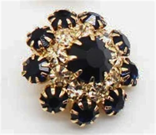 Kristallknöpfe, 22 mm, Metallschaft, Hochzeitsdekoration, Nähzubehör, 5 Stück Kristallknöpfe, 22 mm, Metallschaft, Hochzeitsdekoration, Nähzubehör, 5 Stück von Dvbfufv