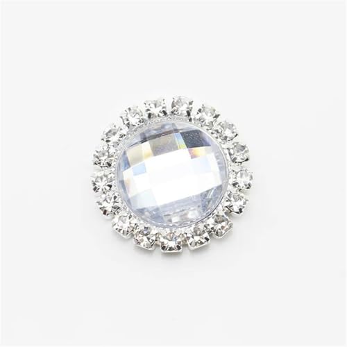 Kristallknöpfe zum Aufnähen für Band, Haar-Accessoire, DIY, Handarbeit, 20 mm, 10 Stück von Dvbfufv