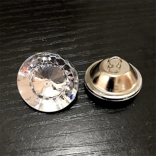 Kristallknöpfe zum Nähen für Sofa, Polster, Kopfteil, DIY, Diamant-Dekor, Zubehör, 18/20/25/mm, 50 Stück Kristallknöpfe zum Nähen für Sofa, Polster, Kopfteil, DIY, Diamant-Dekor, Zubehör, 18/20/25/mm, 50 Stück von Dvbfufv
