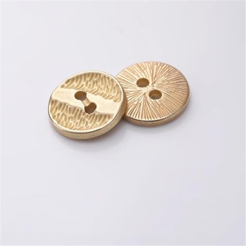 Metallknöpfe, 10 mm, 2 Löcher, Hemd, Bluse, DIY, Kleidung, Nähzubehör, 10 Stück Metallknöpfe, 10 mm, 2 Löcher, Hemd, Bluse, DIY, Kleidung, Nähzubehör, 10 Stück von Dvbfufv