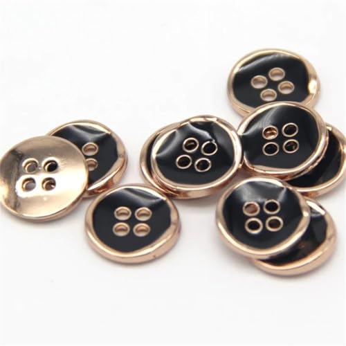 Metallknöpfe, 11 mm, 2 Löcher, Hemd, Damen, Manschette, Kragen, dekoratives Nähen Metallknöpfe, 11 mm, 2 Löcher, Hemd, Damen, Manschette, Kragen, dekoratives Nähen von Dvbfufv