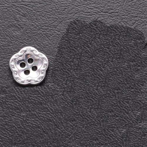 Metallknöpfe, rund, flache Rückseite, 4 Löcher, 12 mm, 10/20/30 Stück von Dvbfufv