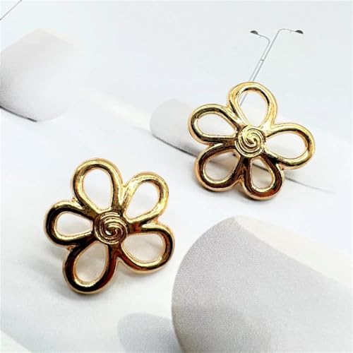 Metallknöpfe im Vintage-Stil, Blumen-Design, Schuluniform, DIY-Dekoration, 10 Stück Metallknöpfe im Vintage-Stil, Blumen-Design, Schuluniform, DIY-Dekoration, 10 Stück von Dvbfufv