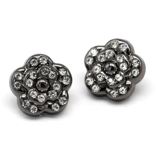 Metallknöpfe mit Blumenmuster, für Damen, Blusenkleid, handgefertigte Dekoration, Nähknopf, 12 mm Metallknöpfe mit Blumenmuster, für Damen, Blusenkleid, handgefertigte Dekoration, Nähknopf, 12 mm von Dvbfufv
