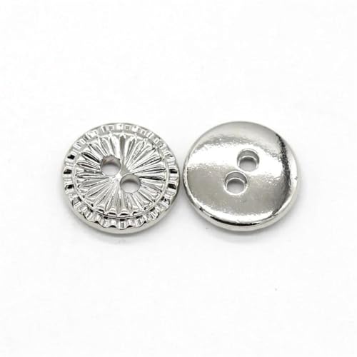 Mini-Knöpfe aus Metall, 10 mm, 2 Löcher, Hemd, Manschette, Kragen, Mode, Kleidung, Nähen Mini-Knöpfe aus Metall, 10 mm, 2 Löcher, Hemd, Manschette, Kragen, Mode, Kleidung, Nähen von Dvbfufv