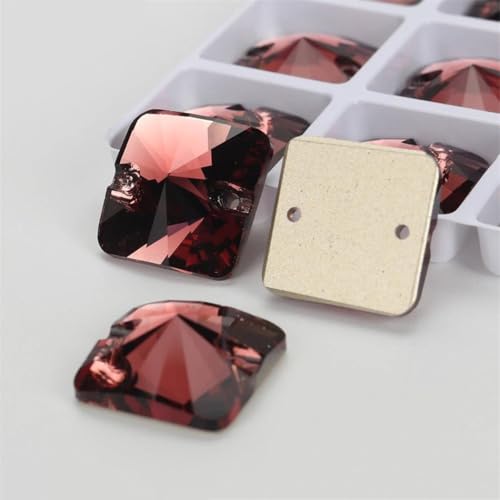 Quadratische Kristallsteine zum Aufnähen mit flacher Rückseite für Kleidersäcke Quadratische Kristallsteine zum Aufnähen mit flacher Rückseite für Kleidersäcke von Dvbfufv