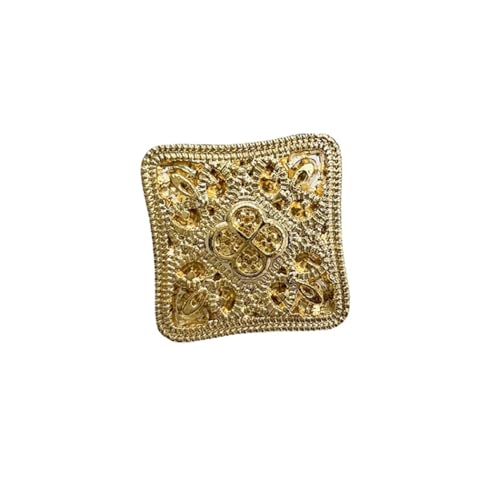 Quadratische Metallknöpfe im Vintage-Stil, zum Nähen, Accessoires, Kleidung, Strickpullover, Dekoration, 10 Stück Quadratische Metallknöpfe im Vintage-Stil, zum Nähen, Accessoires, Kleidung, Strickpullover, Dekoration, 10 Stück von Dvbfufv