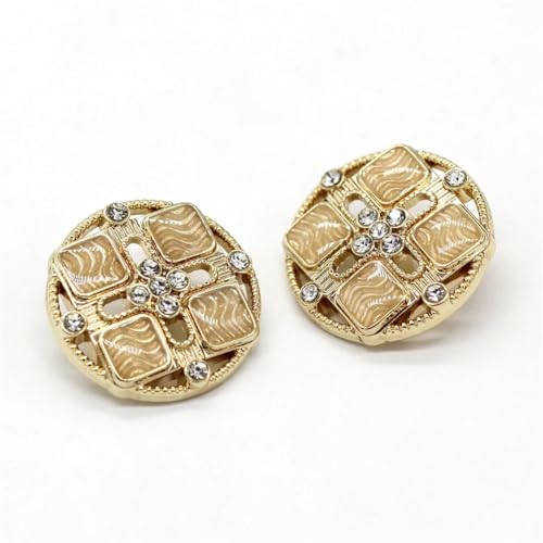 Runde Metallknöpfe für Kleidung, Damen, Mantel, Jacken, Blazer, handgefertigte Dekorationen, Nähzubehör, 15/20 mm Runde Metallknöpfe für Kleidung, Damen, Mantel, Jacken, Blazer, handgefertigte Dekorationen, Nähzubehör, 15/20 mm von Dvbfufv