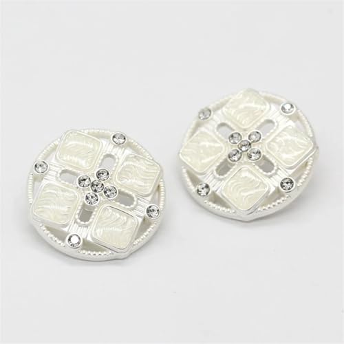 Runde Metallknöpfe für Kleidung, Damen, Mantel, Jacken, Blazer, handgefertigte Dekorationen, Nähzubehör, 15/20 mm Runde Metallknöpfe für Kleidung, Damen, Mantel, Jacken, Blazer, handgefertigte Dekorationen, Nähzubehör, 15/20 mm von Dvbfufv