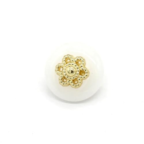 Runde Metallknöpfe für Kleidung, Mode, Hemd, Kleid, Bluse, handgefertigte Dekorationen, Nähzubehör, 11 mm von Dvbfufv