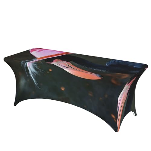 Dwrepo Tischdecke, Halloween, Flamingo, Hexenhut, bedruckt, rechteckig, dehnbar, Spandex, Tischdecke für Veranstaltungen, Hochzeiten, Bankette und Partys Dwrepo Tischdecke, Halloween, Flamingo, Hexenhut, bedruckt, rechteckig, dehnbar, Spandex, Tischdecke für Veranstaltungen, Hochzeiten, Bankette und Partys von Dwrepo