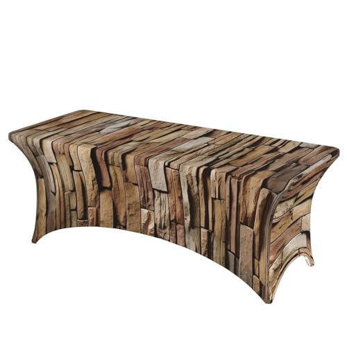 Dwrepo Tischdecke, rustikale Steine, Ziegelstein-Druck, Tischdecke, rechteckig, dehnbar, Spandex, Tischdecke für Veranstaltungen, Hochzeiten, Bankette und Partys Dwrepo Tischdecke, rustikale Steine, Ziegelstein-Druck, Tischdecke, rechteckig, dehnbar, Spandex, Tischdecke für Veranstaltungen, Hochzeiten, Bankette und Partys von Dwrepo