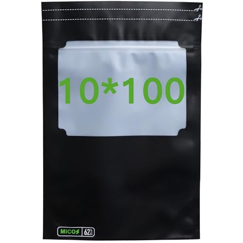 Grove Bags Terploc Wiederverwendbare Aufbewahrungsbeutel, 1 Pfund, Sauerstoff- und Feuchtigkeitsregulierend, Geruchsneutral, Antistatisch, UV-beständig (10x100g) von Dwzenvie