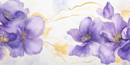 Blume Malen Nach Zahlen Erwachsene,Lila Malen Nach Zahlen Kinder AnfäNger DIY Handgemalt öLgemäLde Kit, Acrylfarben mit 3 Set Pinseln für Home Wanddeko Wohnzimmer, Geschenke Mädchen 60X120CM Ungerahmt Blume Malen Nach Zahlen Erwachsene,Lila Malen Nach Zahlen Kinder AnfäNger DIY Handgemalt öLgemäLde Kit, Acrylfarben mit 3 Set Pinseln für Home Wanddeko Wohnzimmer, Geschenke Mädchen 60X120CM Ungerahmt von Dxoaoocc