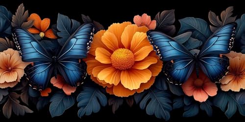 Blume Malen Nach Zahlen Erwachsene,Schmetterling Malen Nach Zahlen Kinder AnfäNger DIY Handgemalt öLgemäLde Kit, Acrylfarben mit 3 Set Pinseln für Home Wanddeko Wohnzimmer, Geschenke50X100CM Ungerahmt Blume Malen Nach Zahlen Erwachsene,Schmetterling Malen Nach Zahlen Kinder AnfäNger DIY Handgemalt öLgemäLde Kit, Acrylfarben mit 3 Set Pinseln für Home Wanddeko Wohnzimmer, Geschenke50X100CM Ungerahmt von Dxoaoocc