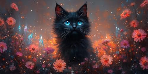 Katze Malen Nach Zahlen Erwachsene,Fantasie Malen Nach Zahlen Kinder AnfäNger DIY Handgemalt öLgemäLde Kit, Acrylfarben mit 3 Set Pinseln für Home Wanddeko Wohnzimmer, Geschenke80X160CM (Ungerahmt) Katze Malen Nach Zahlen Erwachsene,Fantasie Malen Nach Zahlen Kinder AnfäNger DIY Handgemalt öLgemäLde Kit, Acrylfarben mit 3 Set Pinseln für Home Wanddeko Wohnzimmer, Geschenke80X160CM (Ungerahmt) von Dxoaoocc
